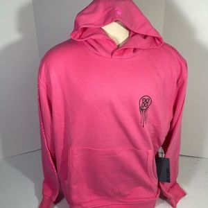 G/FORE Mens XL Golf Birdies French Terry Oversize Hoodie Sweatshirt Azalea Pink